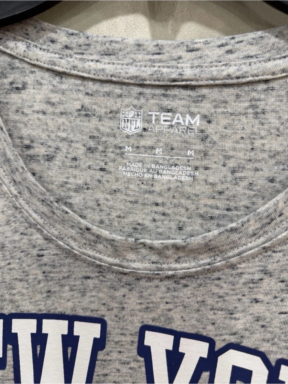 NFL Gray New York Giants Logo Tee with Blue and Red Accents - Picture 6 of 8